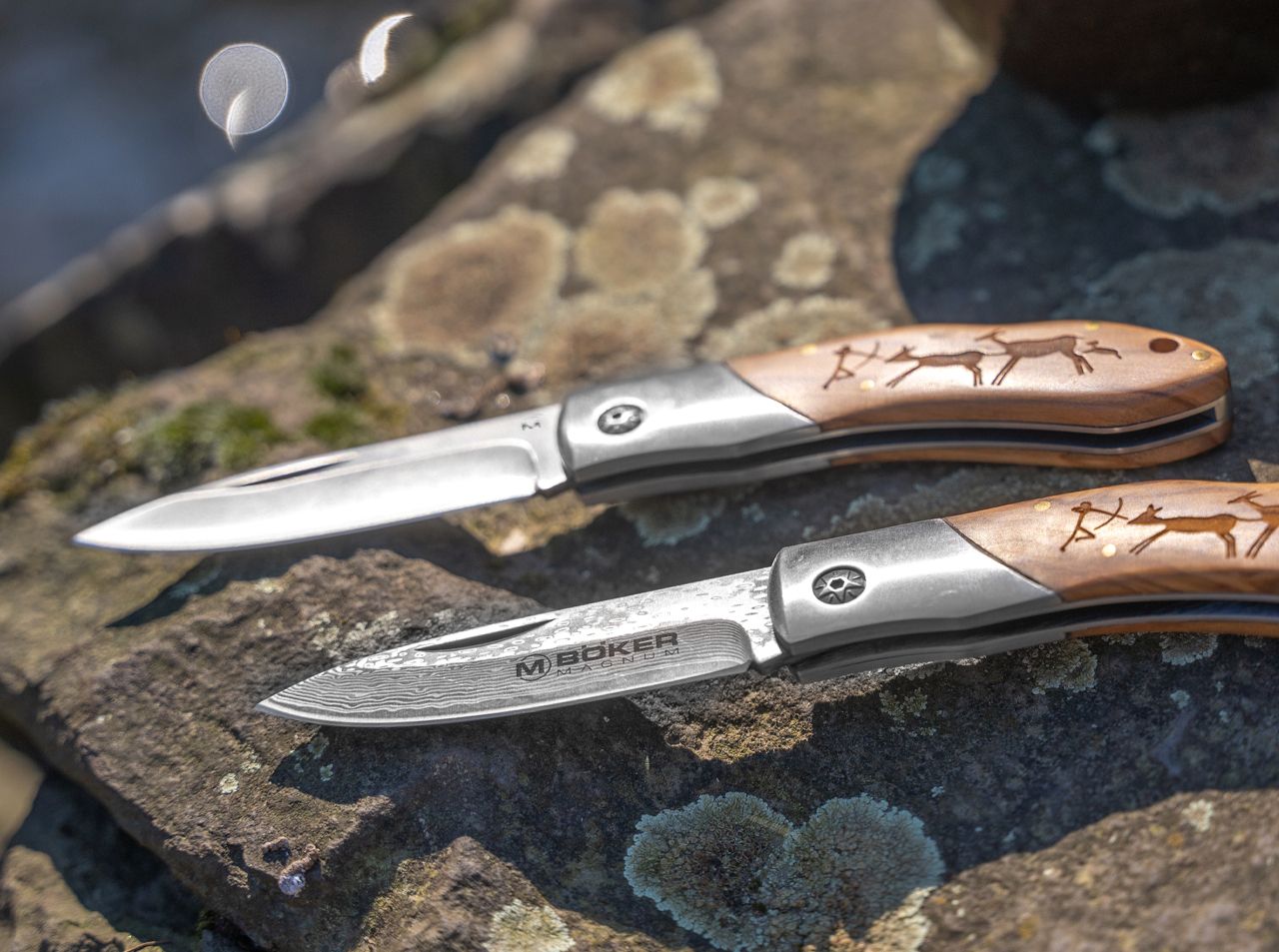 Böker Magnum Caveman Damast Taschenmesser – Bild 3