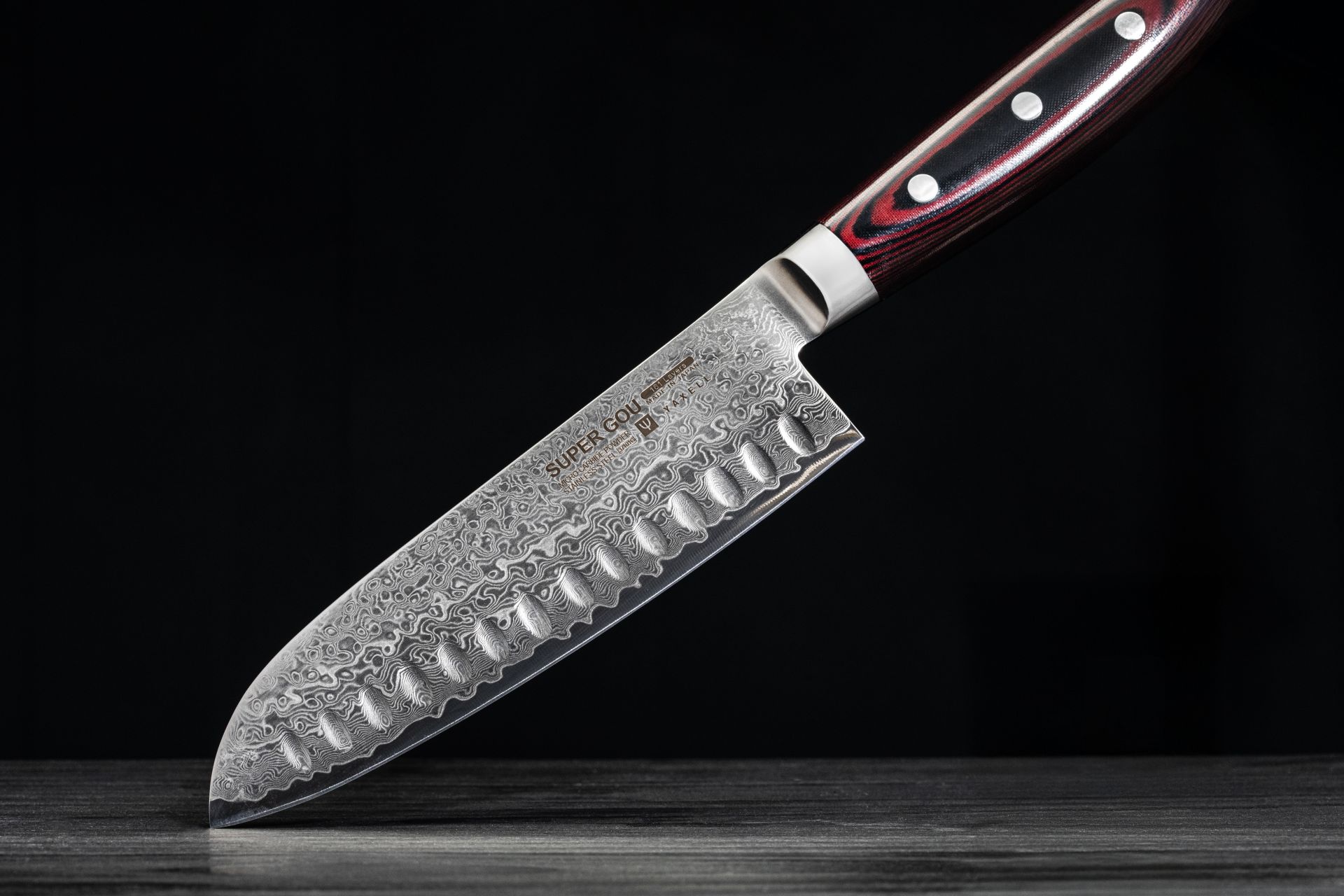 Yaxell Super Gou 161 Santoku Messer 16,5 cm mit Kulle HP-Y-37118 Profi Kochmesser – Bild 3