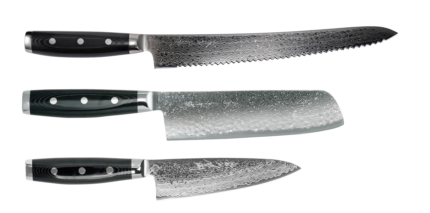 Yaxell GOU 101 Messerset 3 tlg. HP-Y-37028-2 Profi Kochmesser